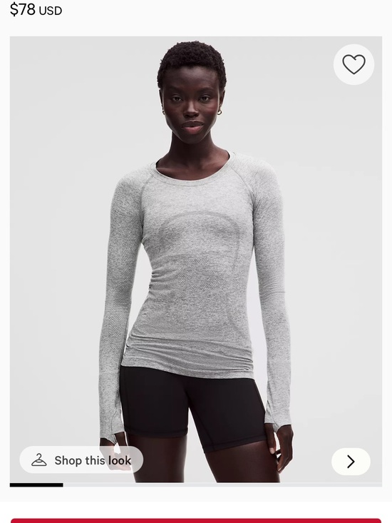 lululemon athletica Tops - Lulu lemon swiftly tech long-sleeve shirt (hip length) grey